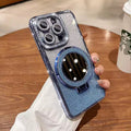 Phone Case with Mirror Magnetic Stand Glitter