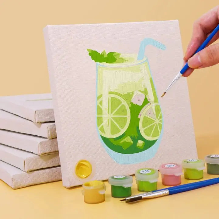 Paint by Numbers Mini Set – 6 Designs for Creative Relaxation