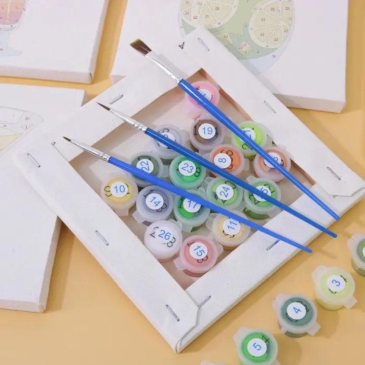 Paint by Numbers Mini Set – 6 Designs for Creative Relaxation