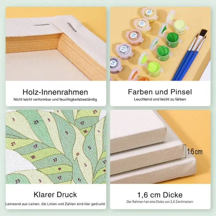Paint by Numbers Mini Set – 6 Designs for Creative Relaxation
