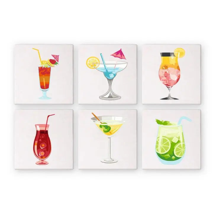 Paint by Numbers Mini Set – 6 Designs for Creative Relaxation