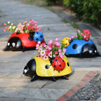 Ladybug Flower Pot – Weatherproof Garden Decor made of Resin
