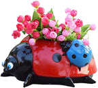 Ladybug Flower Pot – Weatherproof Garden Decor made of Resin