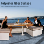 Marine Carpet Boat Carpet Marine Grade - Waterproof Grey Teak Indoor/Outdoor Carpet with Marine Backing, Anti-Slide, Cuttable, Easy-to-Clean Patio and Deck Rug
