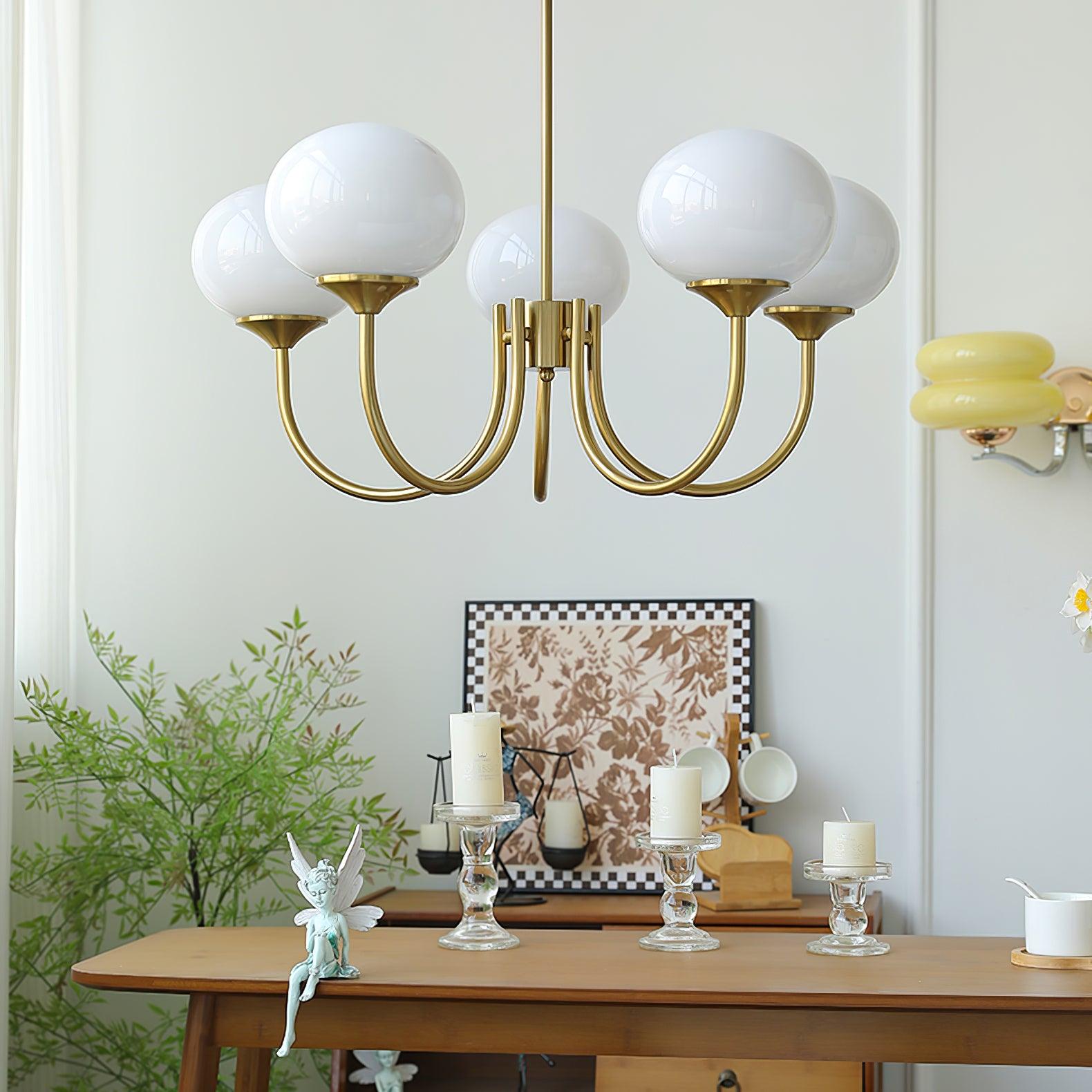 AuroraGlow - Marshmallow Chandelier