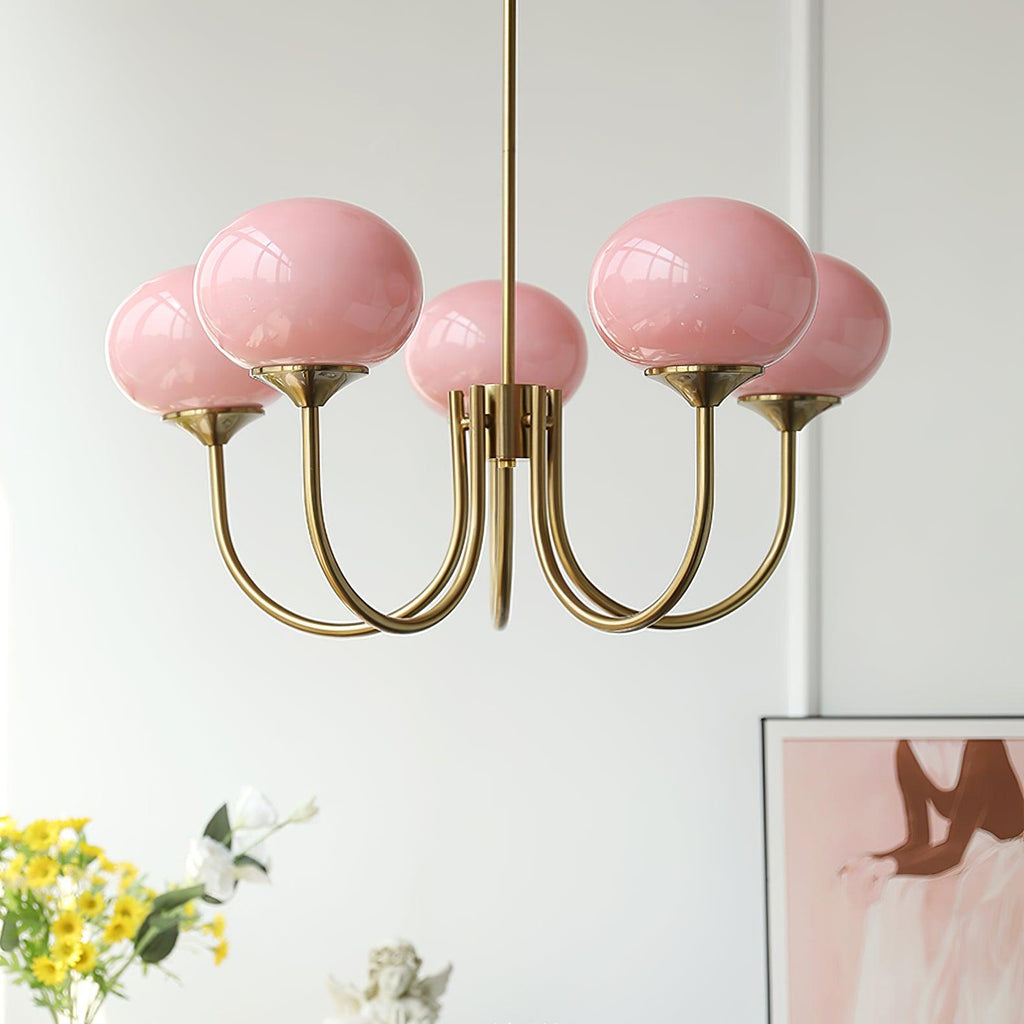 AuroraGlow - Marshmallow Chandelier