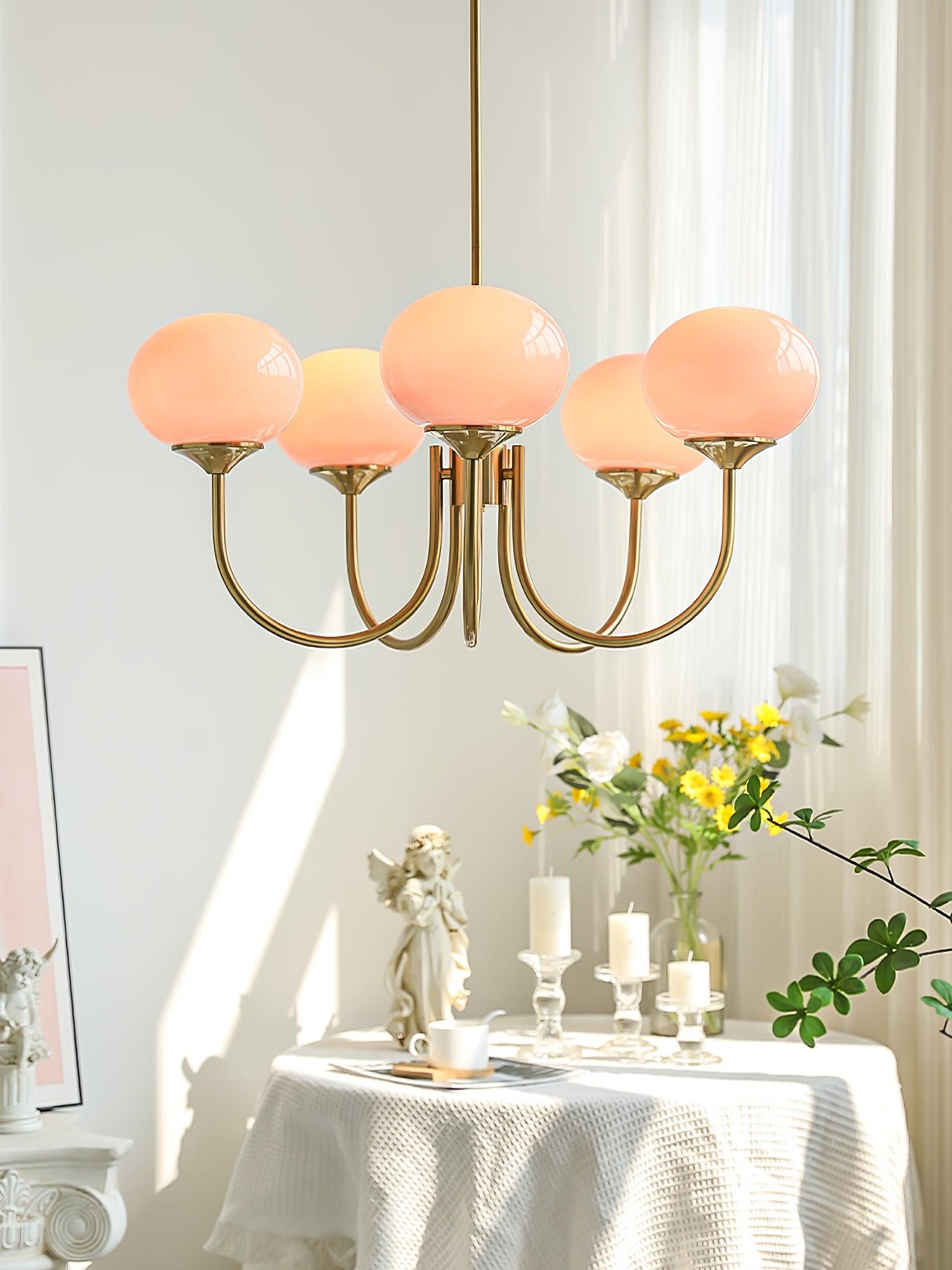 AuroraGlow - Marshmallow Chandelier