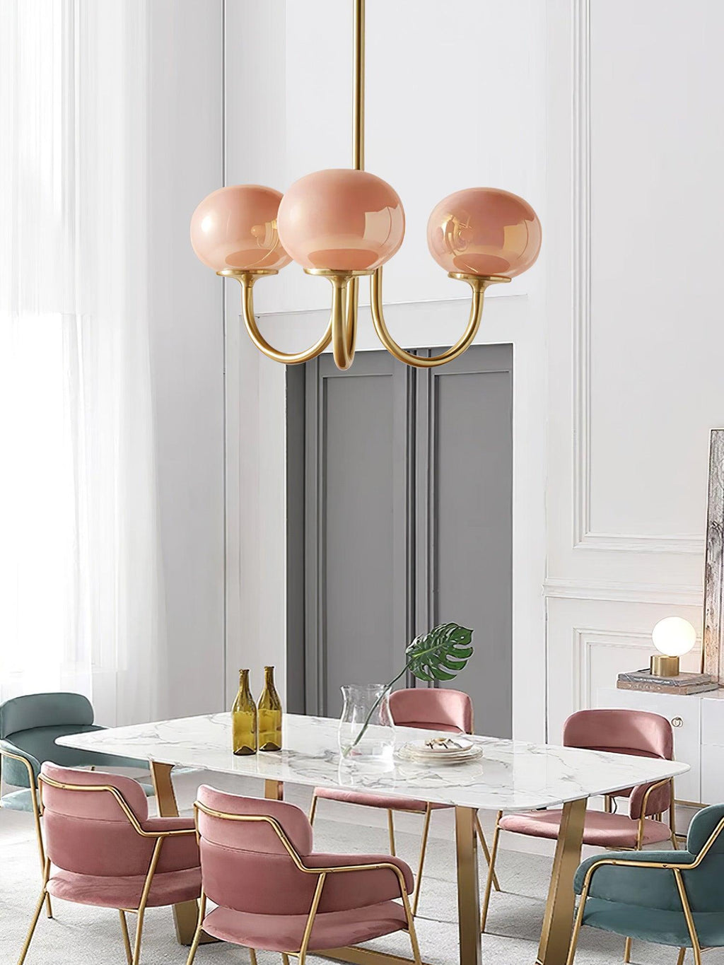 AuroraGlow - Marshmallow Chandelier