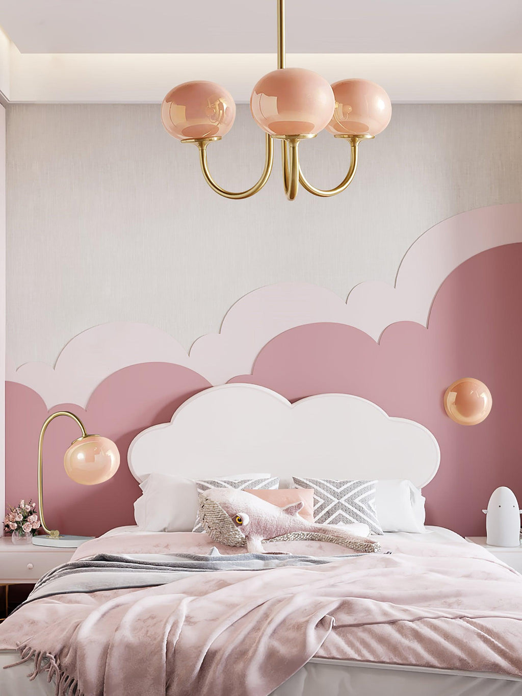 AuroraGlow - Marshmallow Chandelier