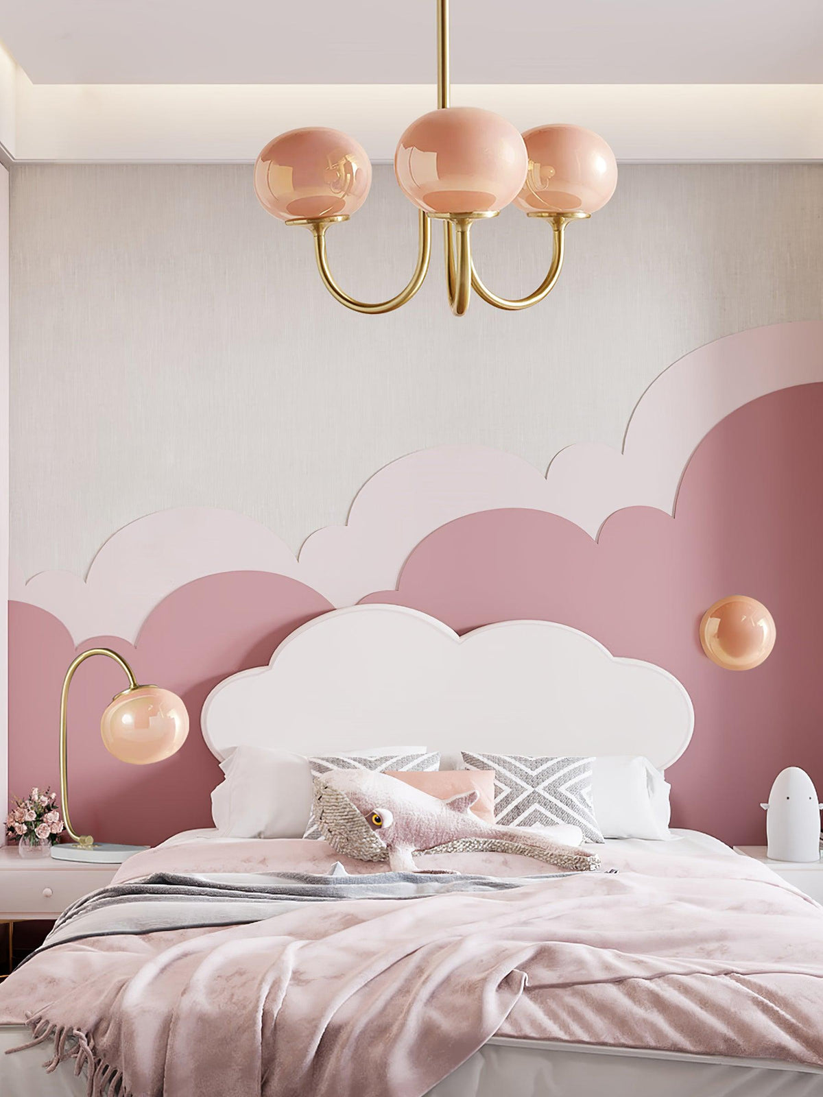 AuroraGlow - Marshmallow Chandelier