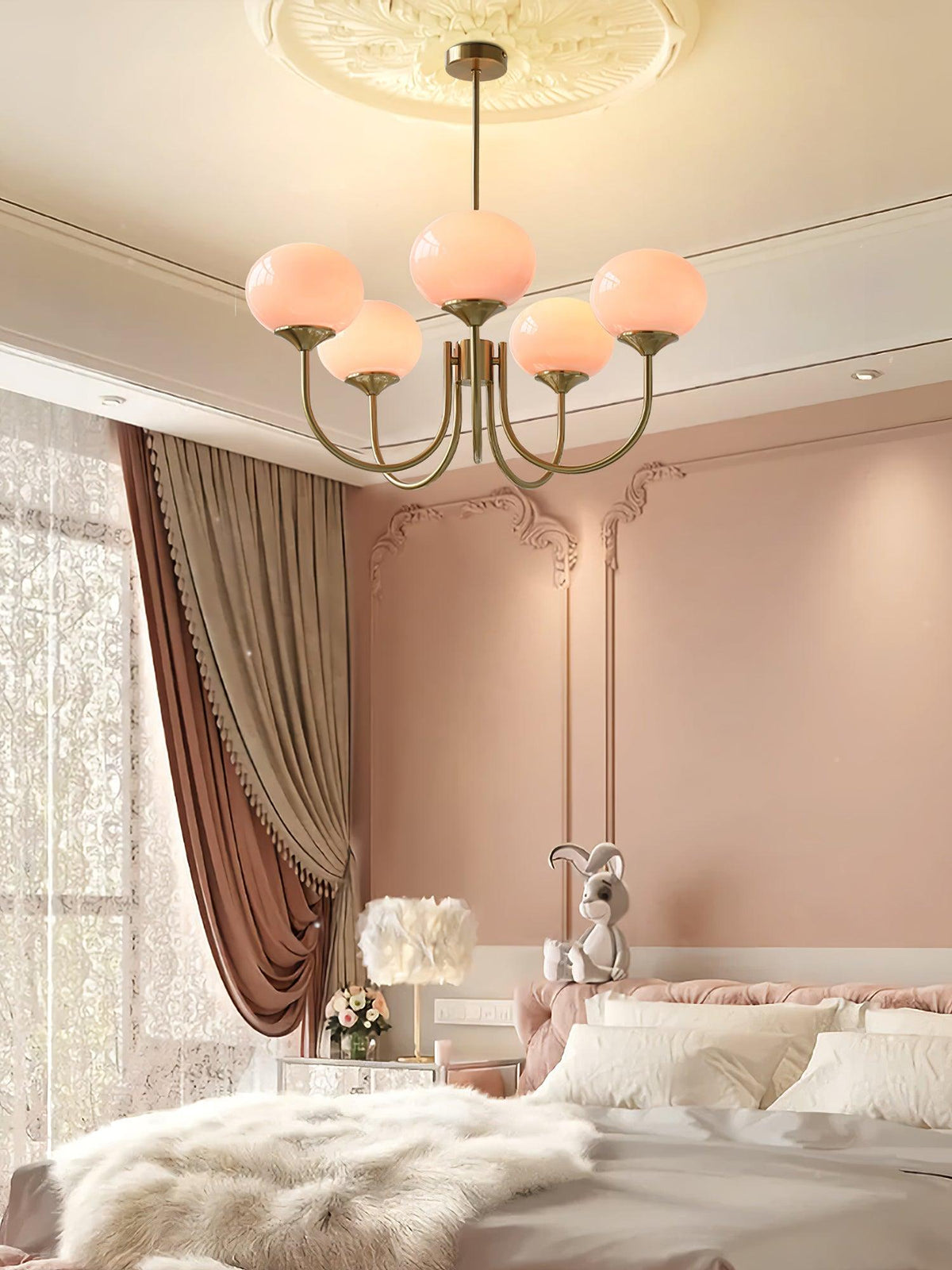 AuroraGlow - Marshmallow Chandelier
