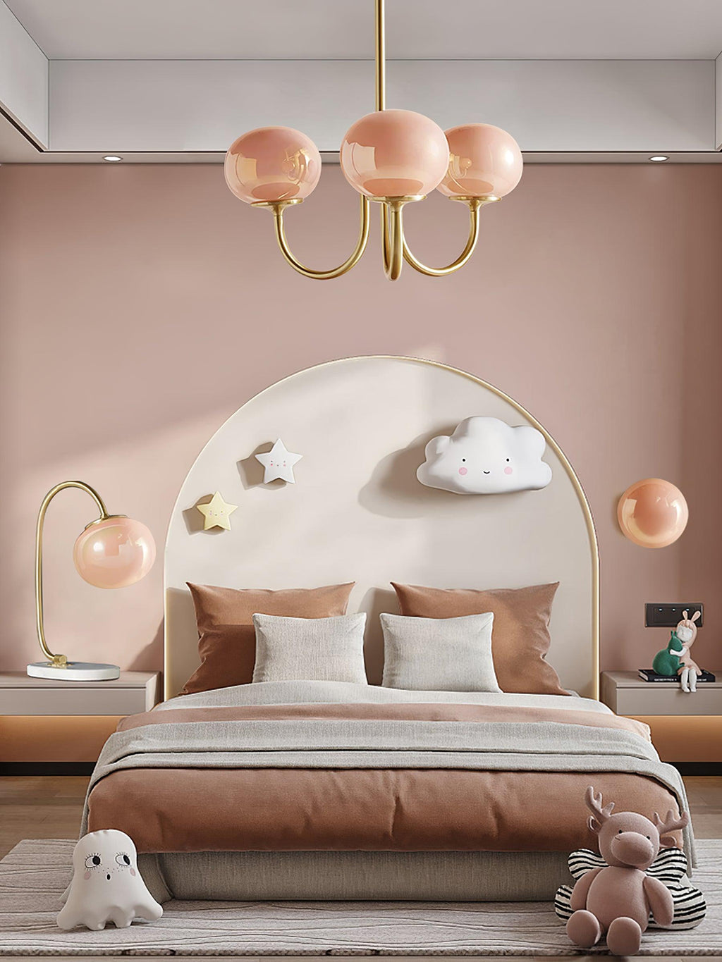AuroraGlow - Marshmallow Chandelier