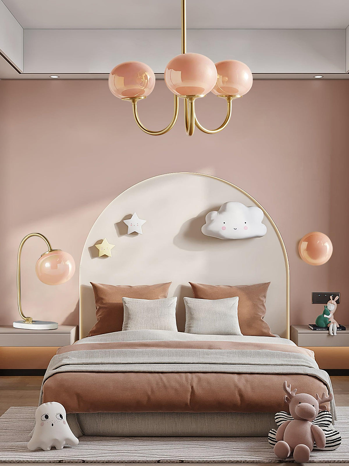 AuroraGlow - Marshmallow Chandelier