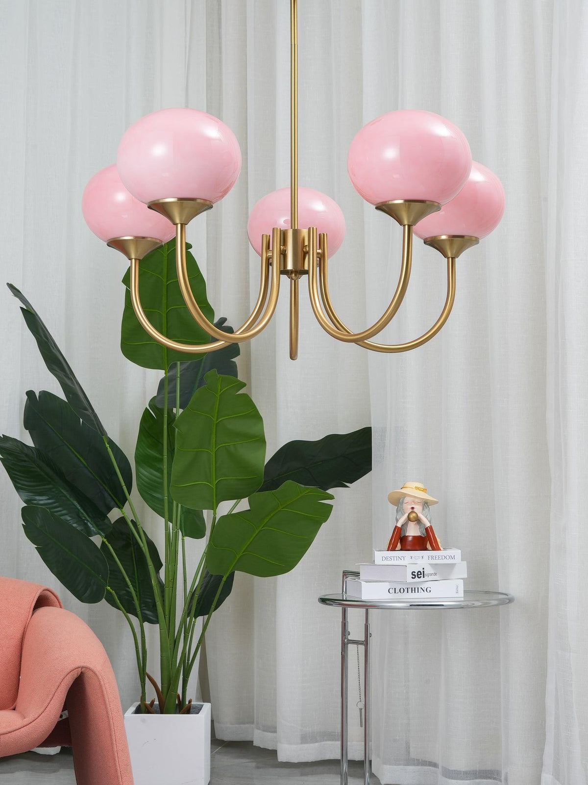 AuroraGlow - Marshmallow Chandelier