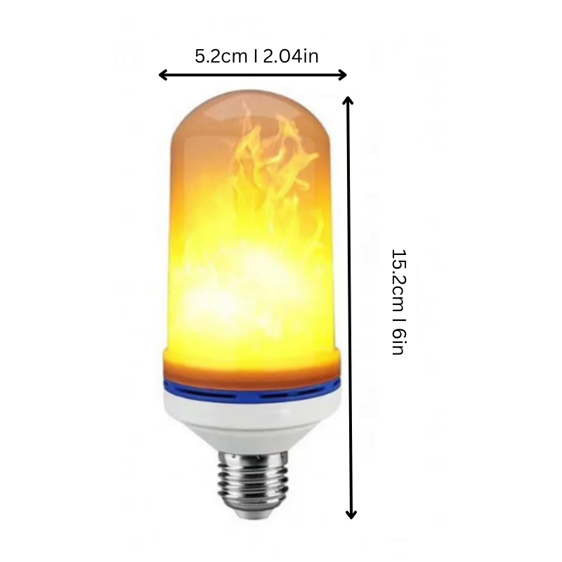 FlameGlow LED Lamp – Flickering Flame Effect for a Warm and Cozy Atmosphere