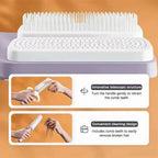 LuxéTress 4-in-1 Self-Cleaning Hairbrush | Innovative hairbrush with self-cleaning technology for effortlessly smooth and shiny hair