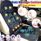 Fashion massage chair pad with heated neck pillow for car and home