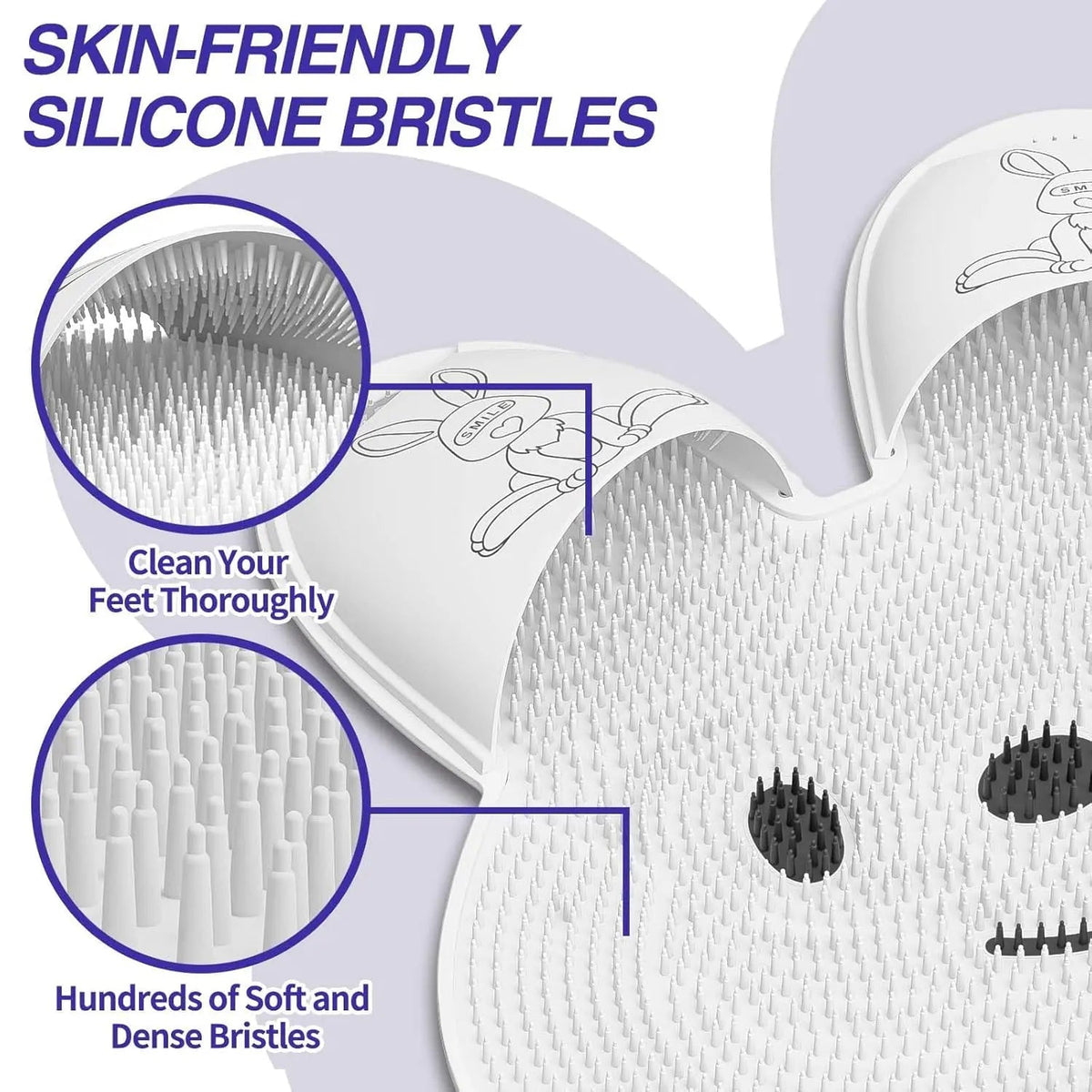 Massage foot mat in rabbit shape – Promotes circulation & smooth foot skin