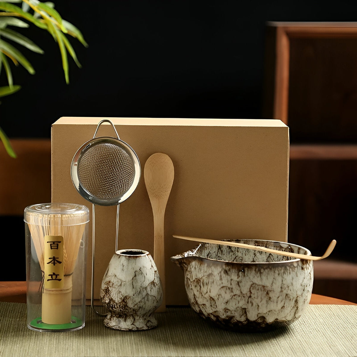 Matcha Tea Set | Japanese Tea Service 6-piece Accessories
