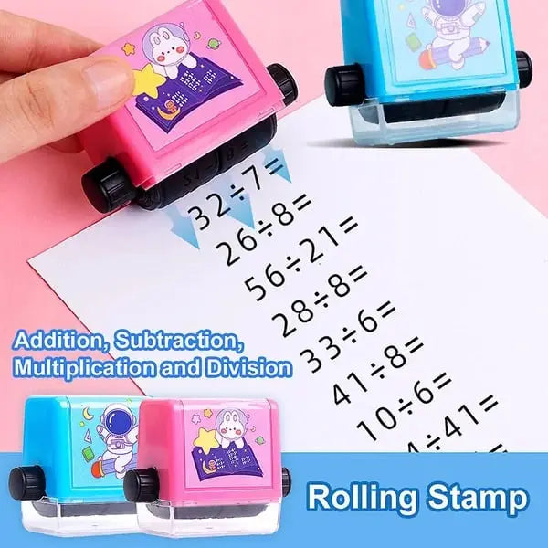 Math Learning Stamp for Children – Practicing Types of Calculation Playfully