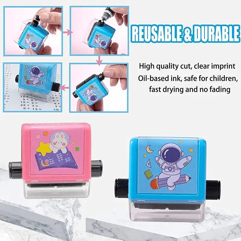 Math Learning Stamp for Children – Practicing Types of Calculation Playfully