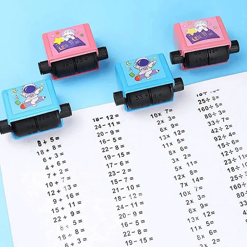 Math Learning Stamp for Children – Practicing Types of Calculation Playfully