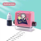 Math Learning Stamp for Children – Practicing Types of Calculation Playfully