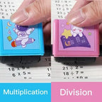 Math Learning Stamp for Children – Practicing Types of Calculation Playfully