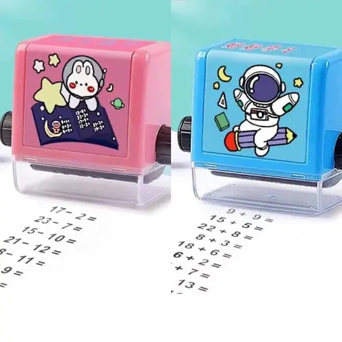 Math Learning Stamp for Children – Practicing Types of Calculation Playfully