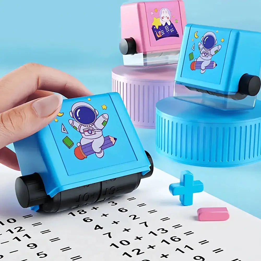 Math Learning Stamp for Children – Practicing Types of Calculation Playfully