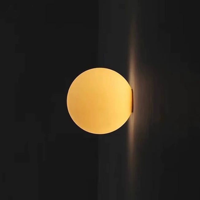 Frosted Glass Wall Lamp | Modern LED Wall Light Indoor
