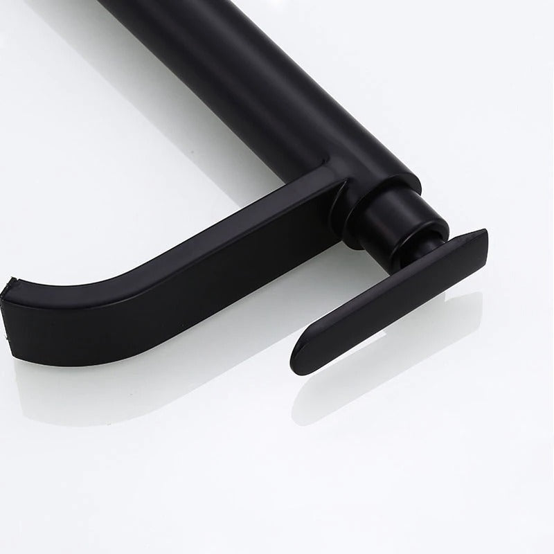 Matte Black Sink Faucet | Elegant Cold Water Faucet