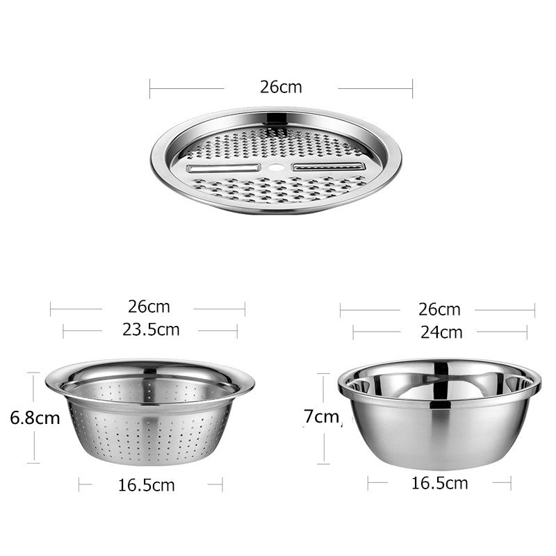 Master Chop - Stylish 3-in-1 Cutting Drawer made of stainless steel