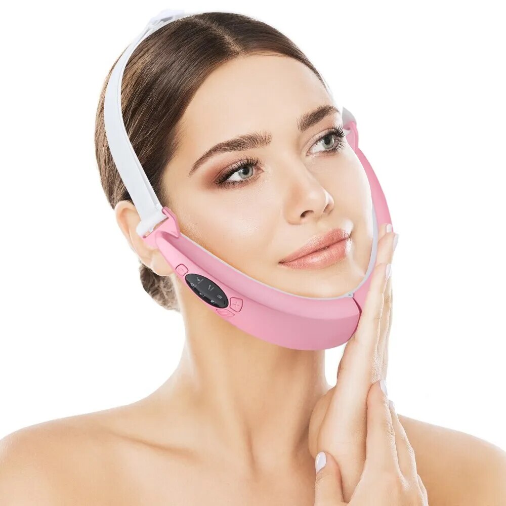 Facial massage device with Vibration