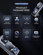 Dashcam with Night Vision & IR Technology