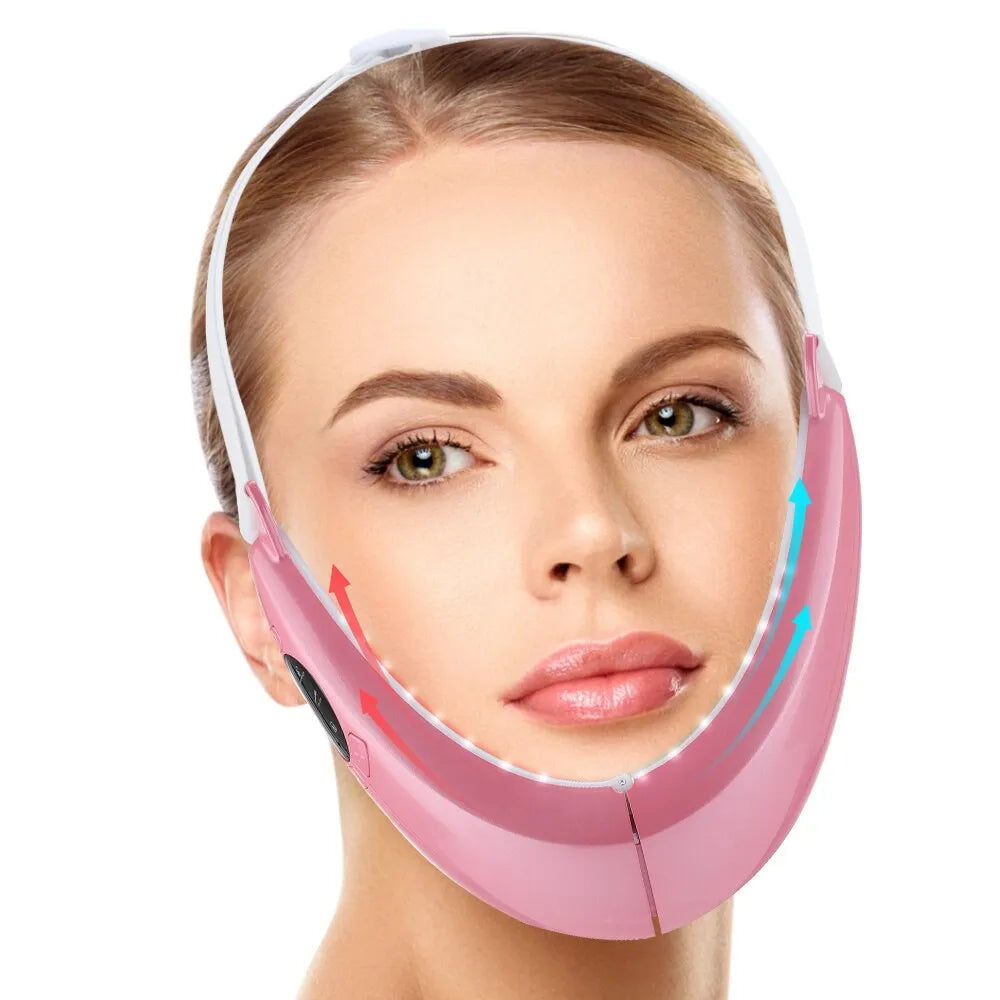 Facial massage device with Vibration
