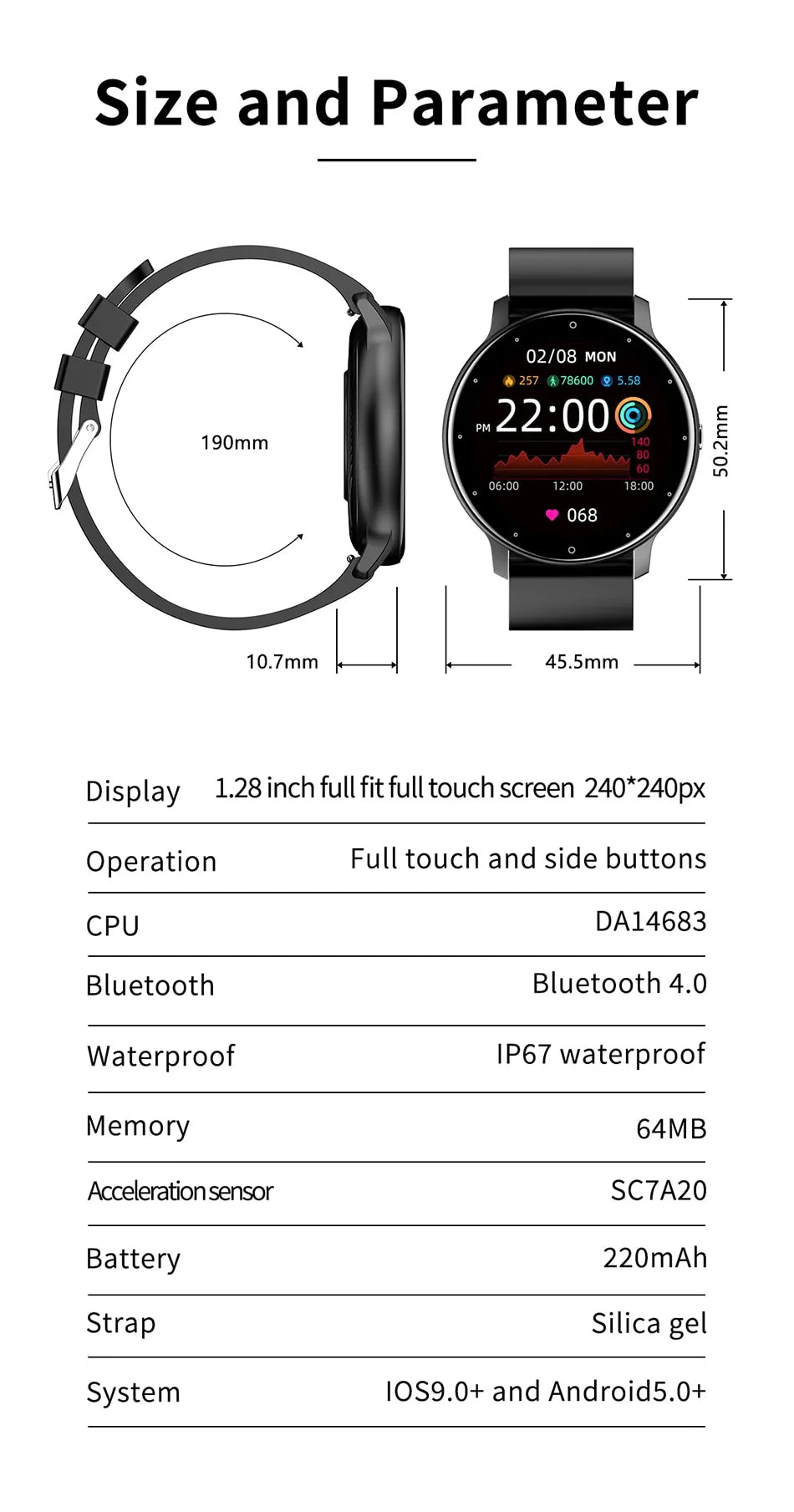 Stylish Smartwatch for Performance