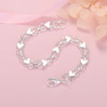Elegant Luxury Silver Heart Bracelet – Timeless and Chic