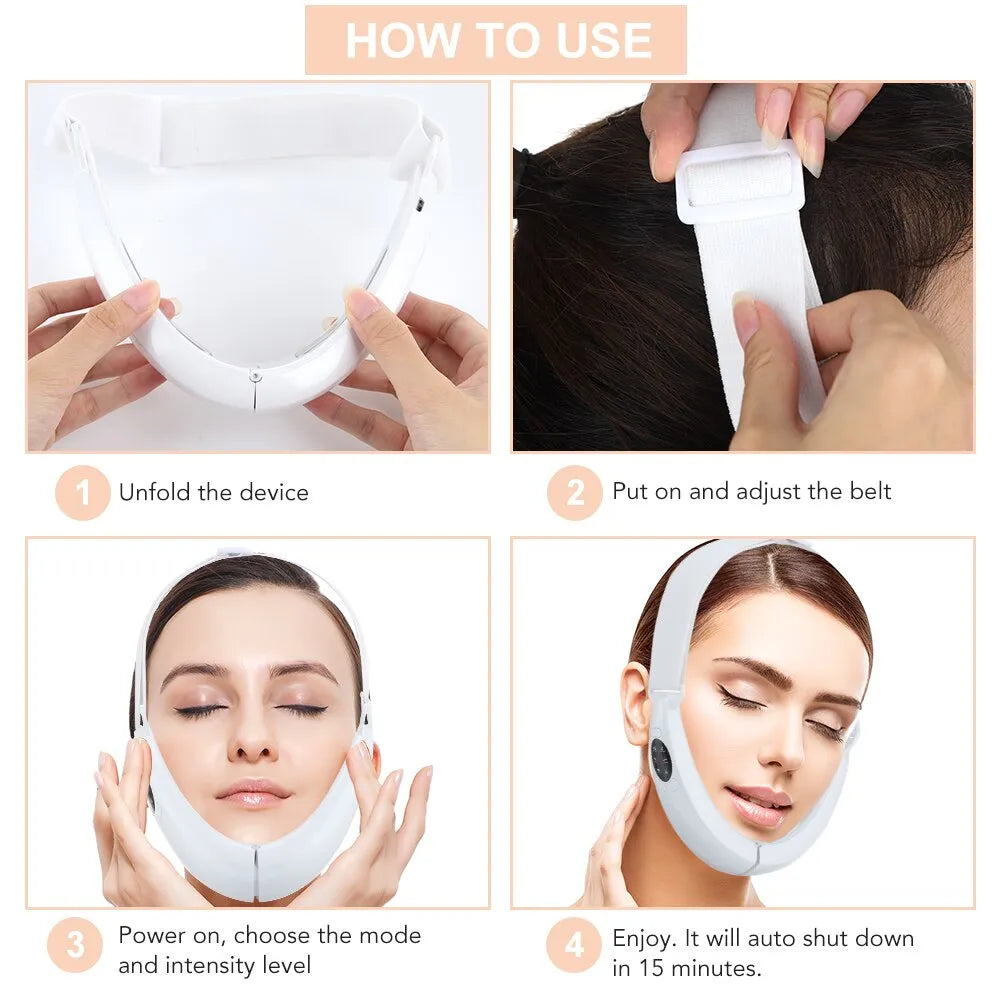 Facial massage device with Vibration