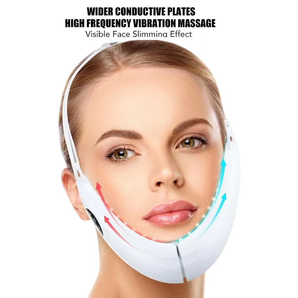 Facial massage device with Vibration