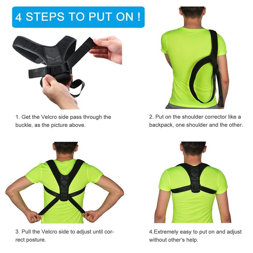 Body Wellness Posture Corrector (Adjustable to Multiple Body Sizes)