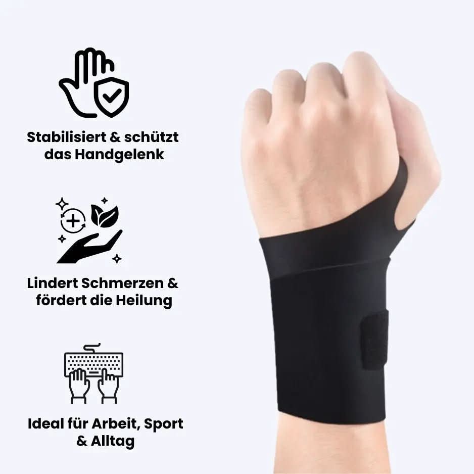 Medical wrist support against pain & inflammation