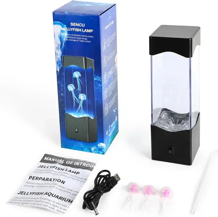 Multicolored Jellyfish Lamp – Soothing LED Mood Lighting