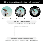 Photo projection string lights with personalized image