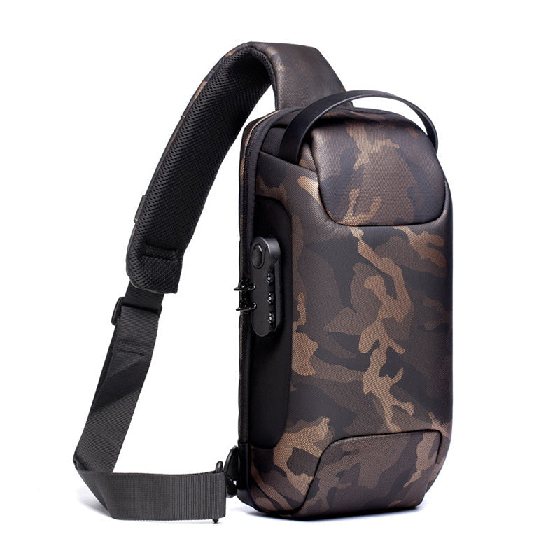 Anti-theft courier bag for men