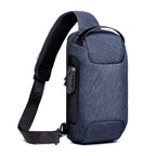 Anti-theft courier bag for men