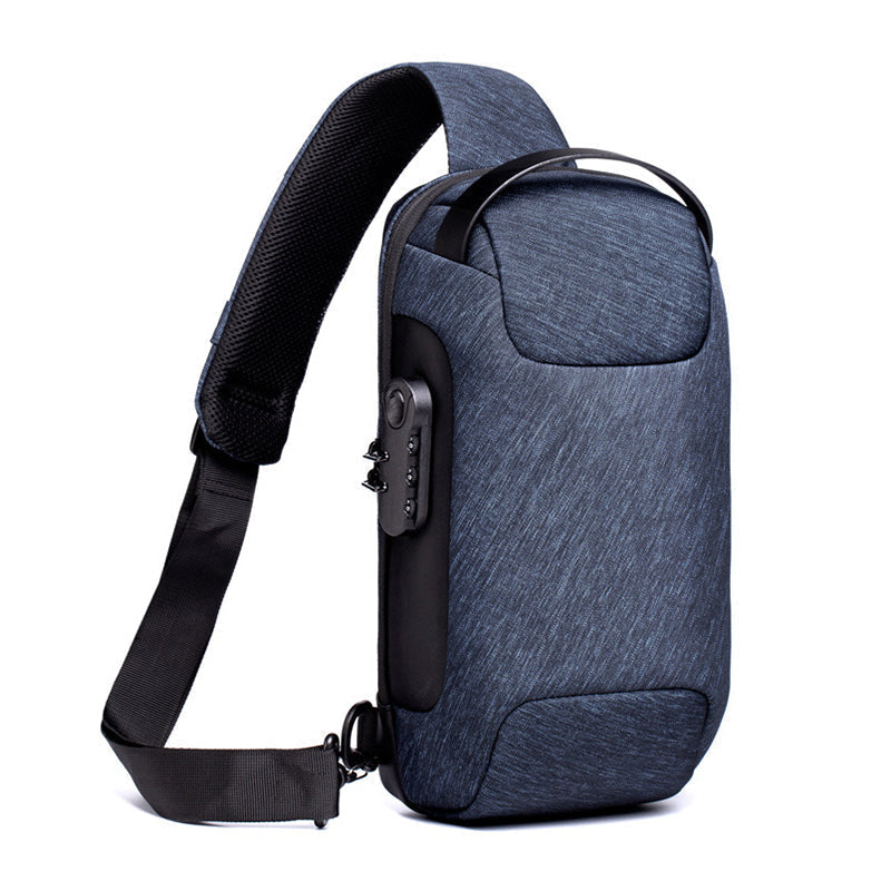 Anti-theft courier bag for men