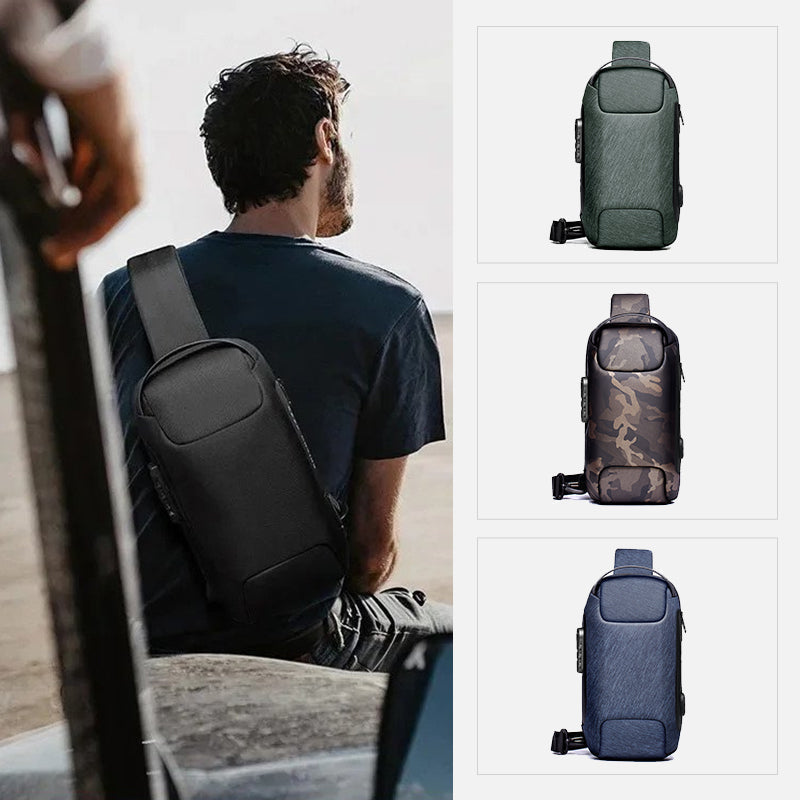 Anti-theft courier bag for men