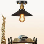 Vintage ceiling lamp in industrial style, retro ceiling light with Edison bulb, LED compatible