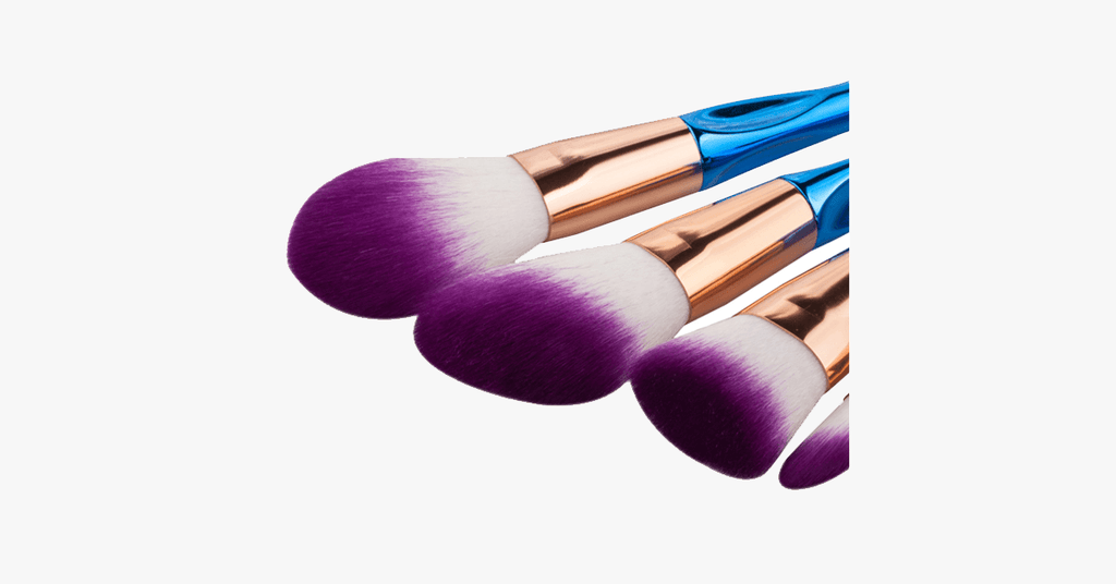 8-piece rainbow mermaid brush set – Get ready for any occasion with a flawless look